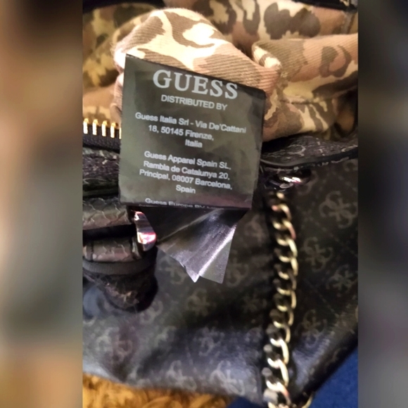 GUESS confidential chain retro satchel bag - Picture 6 of 12